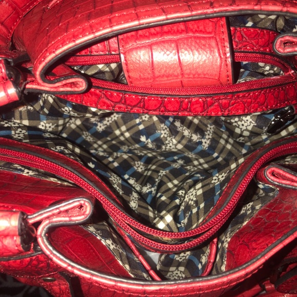 Price drop Holiday Sale Like New Jessica Simpson Red Croc Satchel - Picture 6 of 6